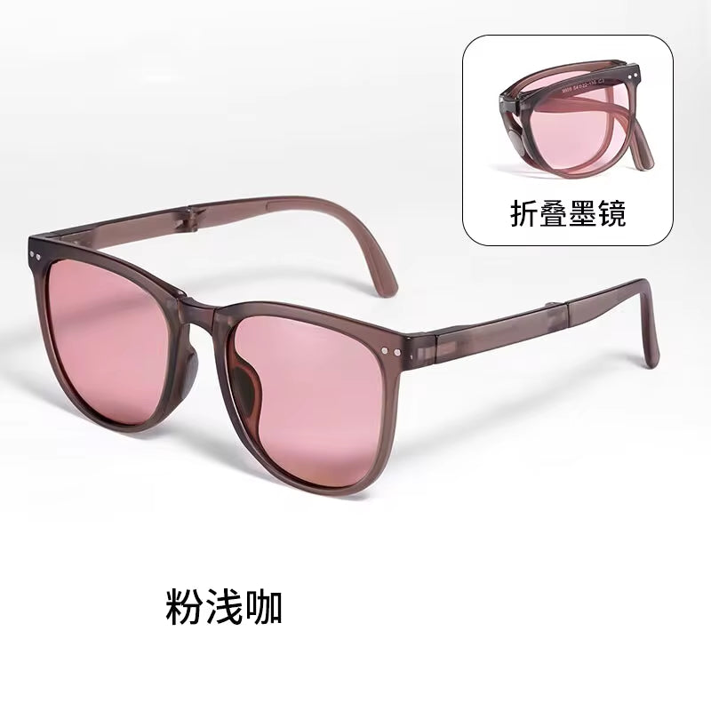 Folding Sunglasses, Portable, Ultra Light Sun Protection, UV Protection, Sunglasses for Both Men and Women