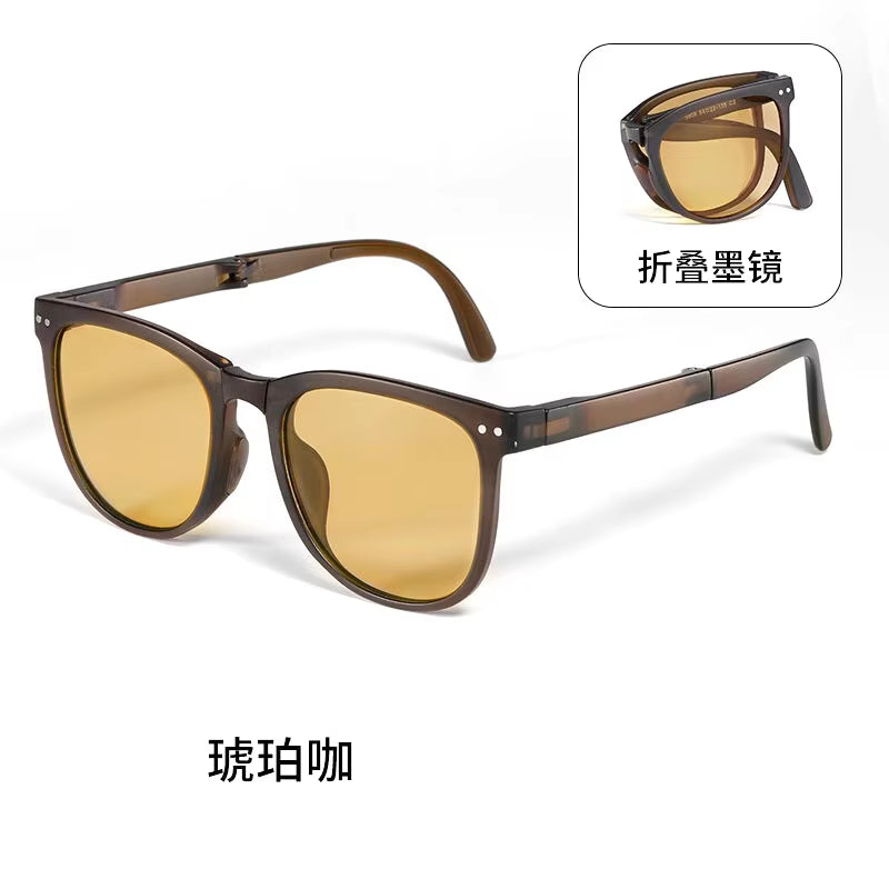 Folding Sunglasses, Portable, Ultra Light Sun Protection, UV Protection, Sunglasses for Both Men and Women